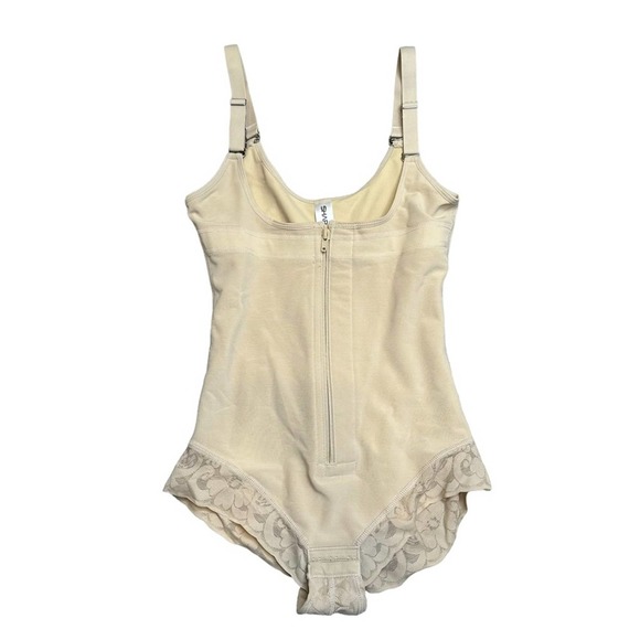 Shaperx Womens Shapewear Tummy Control Full Body Slimmer Zipper Beige Small - Picture 2 of 7